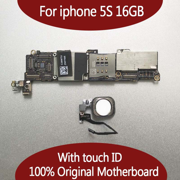 Tested Good Working For iphone 5S 16GB 32GB Motherboard with Touch ID & Fingerprint,Original Unlocked for iphonbe 5S Logic board