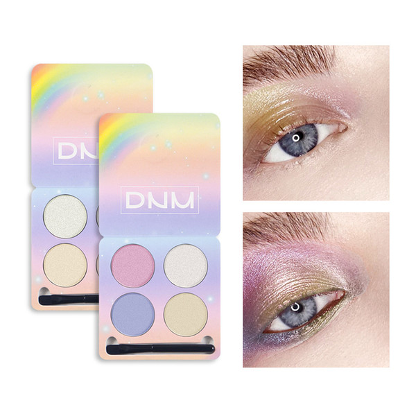LAIKOU Glitter Eye Shadow Makeup Four-color Eye Powder Chameleon Waterproof Eyeshadow Tray High Gloss Matte Glitter Make Up Set