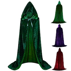 Hocus Pocus Witch Mary Sarah Cloak Masquerade Men's Women's Boys Movie Cosplay Cosplay Costume Party Red Purple Green Cloak Masquerade Polyester Lightinthebox