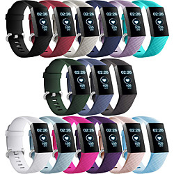 Smart Watch Band for Fitbit 1 pcs Modern Buckle Silicone Replacement  Wrist Strap for Fitbit Charge 3 L S Lightinthebox