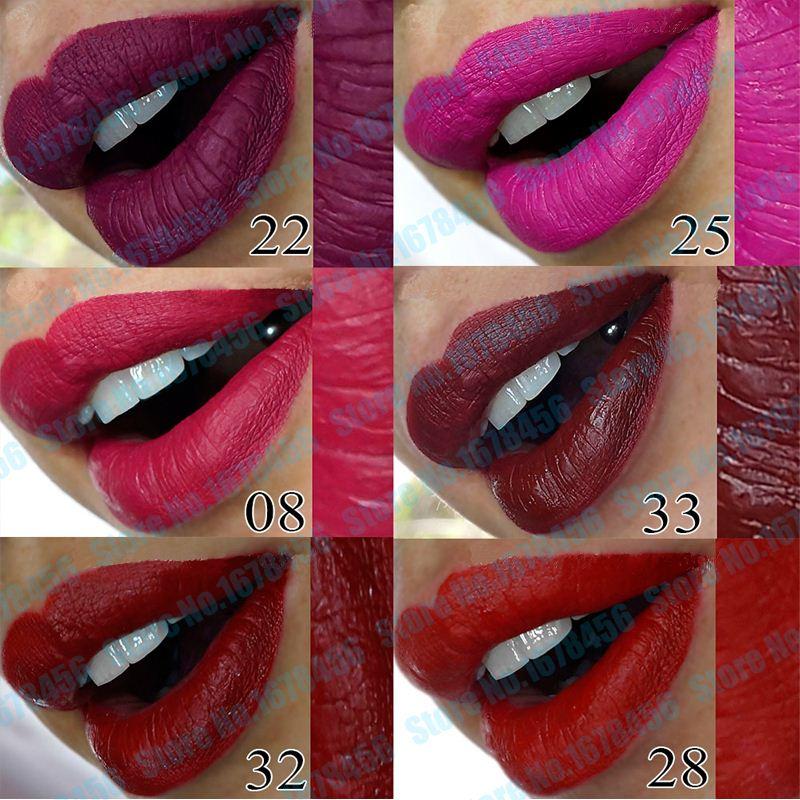 15pcs/lot Brand Long Lasting lipstick Waterproof lip gloss lipgloss velvet matte lip stick Makeup batom for sexy girl
