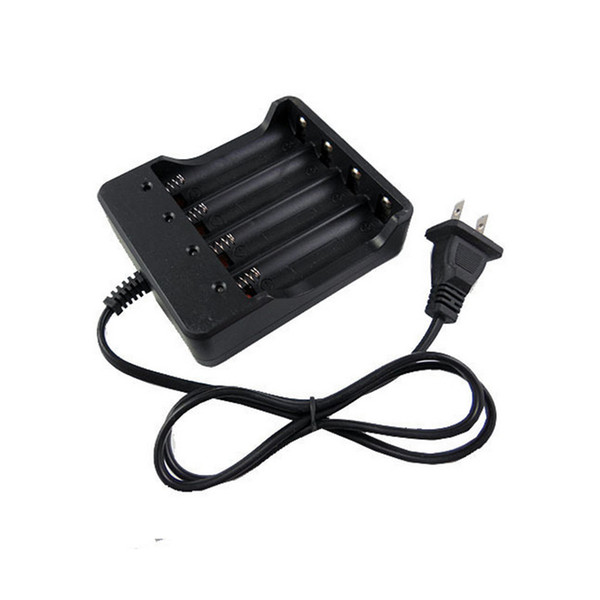USB Li-ion Battery Charger Power 18650 4 Slots independent Charging for Electronic Cigarette 18350 16340 10440 14500 16650 Battery 4.2V