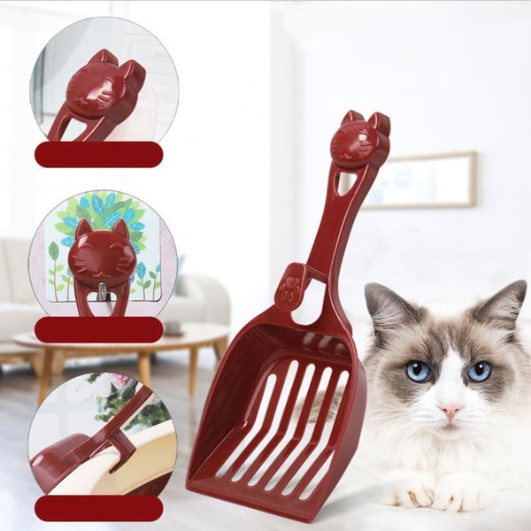 Sustainable name Pet Dog Cat Plastic Cleaning Tool Puppy Kitten Cat Puppy Scoop Cosmetic Sand Scoop Kak Kip Product For Pets 40JA
