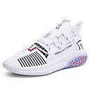 Men's Fall / Spring  Summer Sporty / Casual Daily Outdoor Trainers / Athletic Shoes Running Shoes / Walking Shoes Tissage Volant Breathable Non-slipping Shock Absorbing White / Black / Gray Color