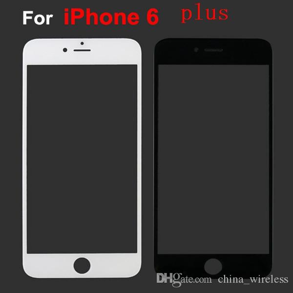 For iPhone 6/6S PLUS 5.5inch Front Front Glass Lens Screen Digitizer Touch Screen Glass Cover Black White