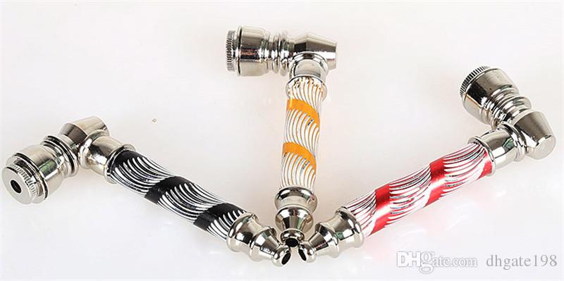 Hottest smoking tobacco pipes for herb metal pipe for Smoking Mix designs free shipping