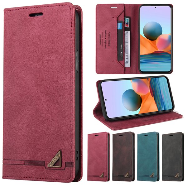 Anti-theft Wallet Phone Bag Flip Leather Case Cases For Xiaomi 10T Redmi Note 10 9 8 7 Pro 10S 9S 8T Redmi 10 9A 9C 8A 7A Mi POCO F3 X3 NFC Phones Cover