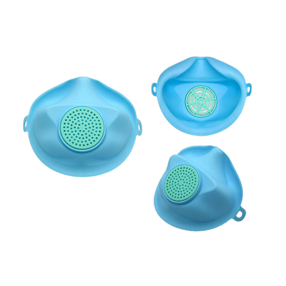 Silicone Face Mask Washable Replaceable Filter Anti-Fog Saliva Dustproof Protective Multifunction Mouth Mask