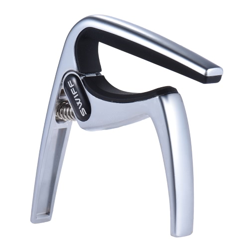 Clip-on Guitar Capo Clamp Zinc Alloy Single-handed Quick Change for Classical Guitars