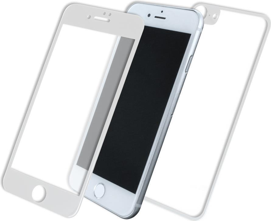 Front & Back - Apple iPhone 7, 8 - 5D Glas Displayschutz / Displayschutzfolie - Weiss