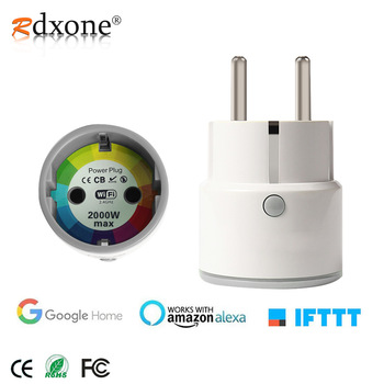 Rdxone Wifi Smart EU Socket 16A/10A WiFi Plug Networks Electrical Timing Remote Control Work with Amazon Alexa / Google
