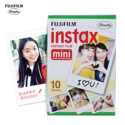 Fujifilm Instax Mini 10 hojas de papel blanco foto de la película instantánea Álbum de impresión instantánea de Fujifilm Instax Mini 7s / 8/25/90