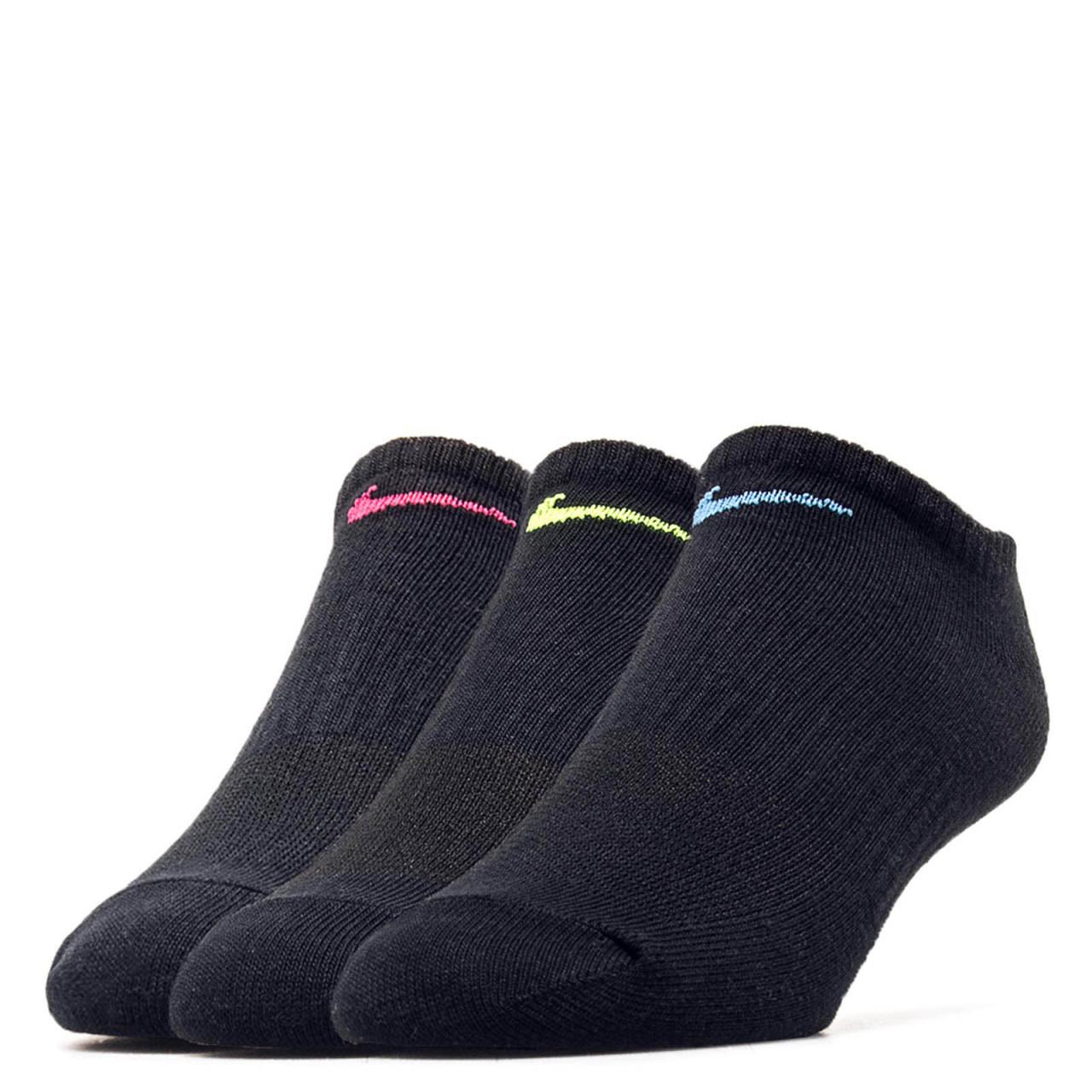 Nike Socks 3 Pack Dri Fit Black Neon