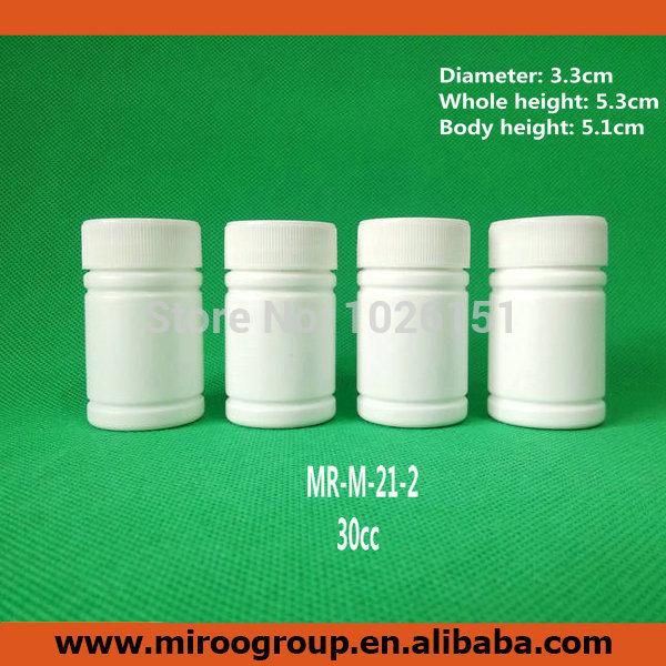 100+2pcs 30ml 30cc 30g HDPE White Empty Pharmaceutical Capsule Container Plastic Pill bottles with Screw Caps & aluminum Sealers