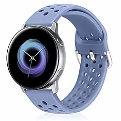 22 mm schnelles Silikonarmband, Gummi-Ersatzarmbänder kompatibel mit Galaxie 46 mm, Ausrüstung s3 Frontier / Classic, fossiles Gen 5 / Herren Gen 4 / Frauen Gen 4 (20 mm, Jeansblau)