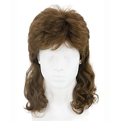 Funny mens   Wig Mullet Wig Men's Wig 80s Wig Brown Wave Mullet Wig   Fashion Wig Fancy Party Accessories Wig Lightinthebox