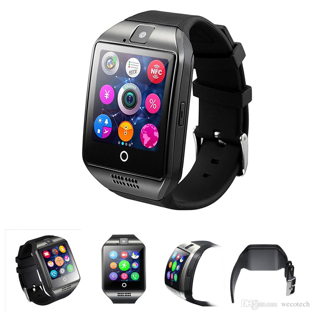 Bluetooth Smart Wrist Watch Q18 for Android Smartphones and iPhone Support SIM Card Micro TF Cardwith HD Camera Sleep Monitor
