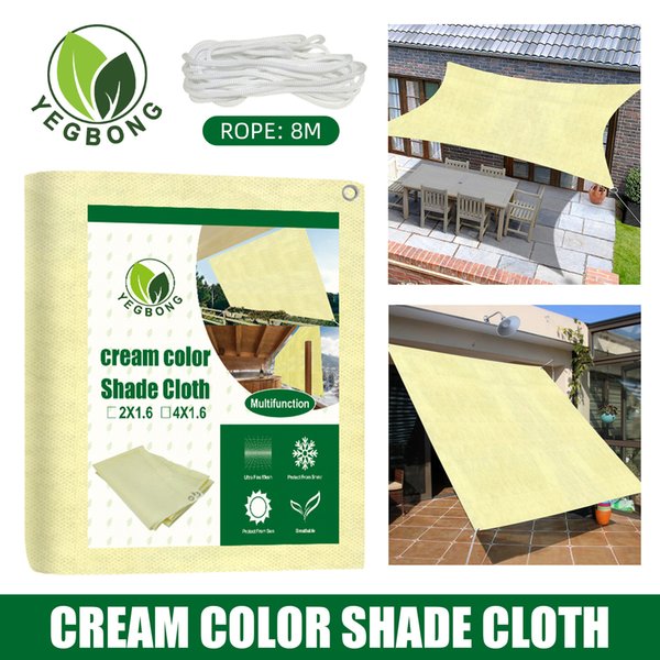 Free freight YEGBONG OEM ODM Shades Sand sunshade sail rectangular ultraviolet sunshade canopy courtyard sunscreen net