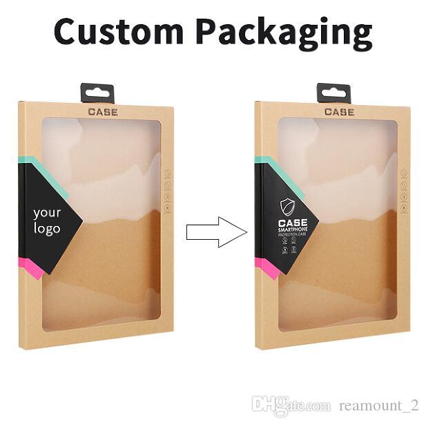 wholesale OEM customize Kraft paper retail package box for pad 2 3 4 5 mini air 2 Tablet Cover Cases packaging boxes