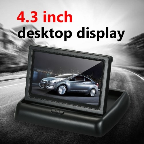 4.3 Inch TFT Color Display Foldable Car LCD Monitor Dashboard Screen Parking   Monitor