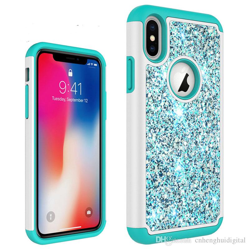 For ZTE Blade X max Z983 Heavy Duty Glitter Protective For ZTE Blade Max 3 Z986 LG X Charge X power 2 case