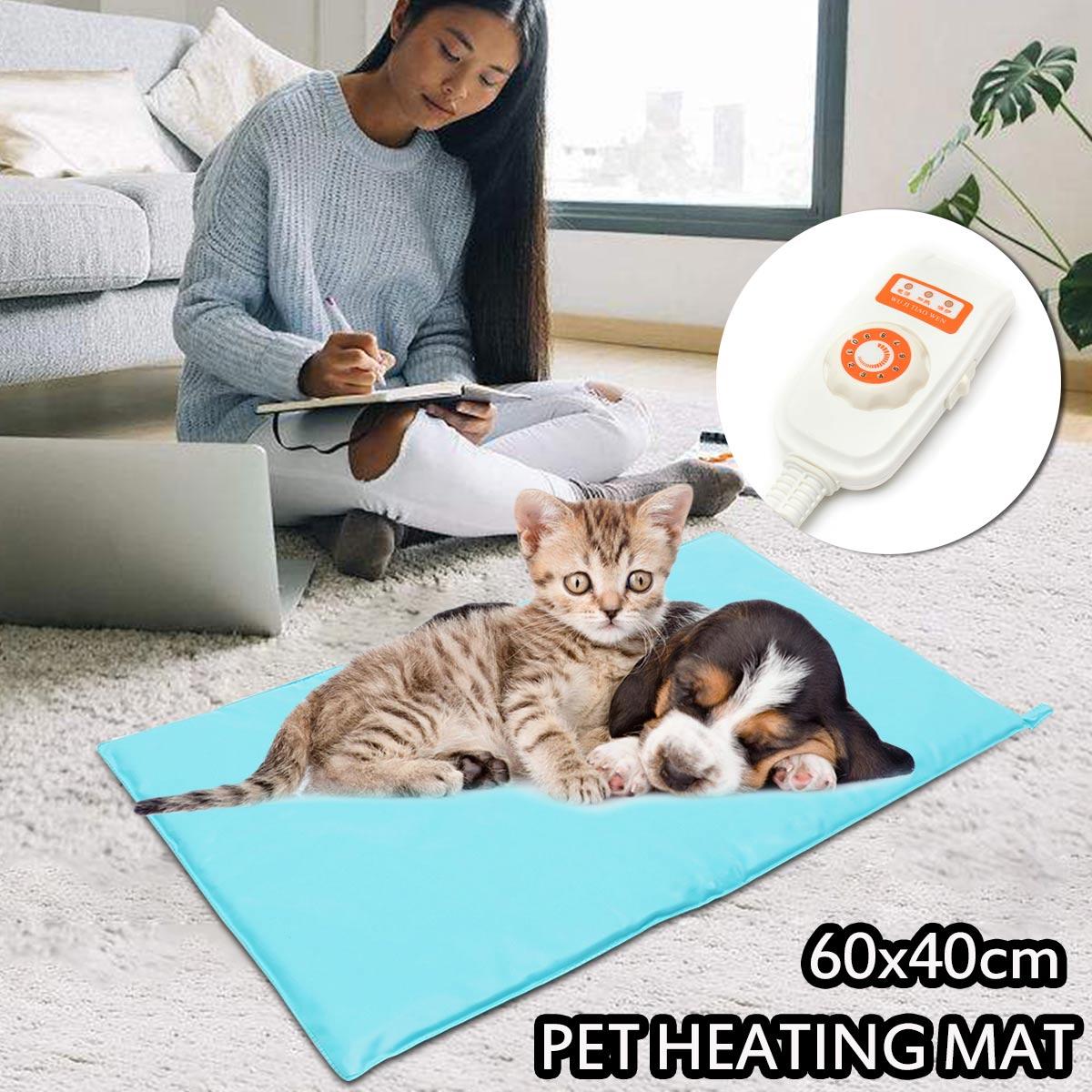 10 Levels Electric Pet Self Heating Mat Waterproof Dustproof Warm Blankets Winter Soft Pad Dog Cat Bed Rug 30W