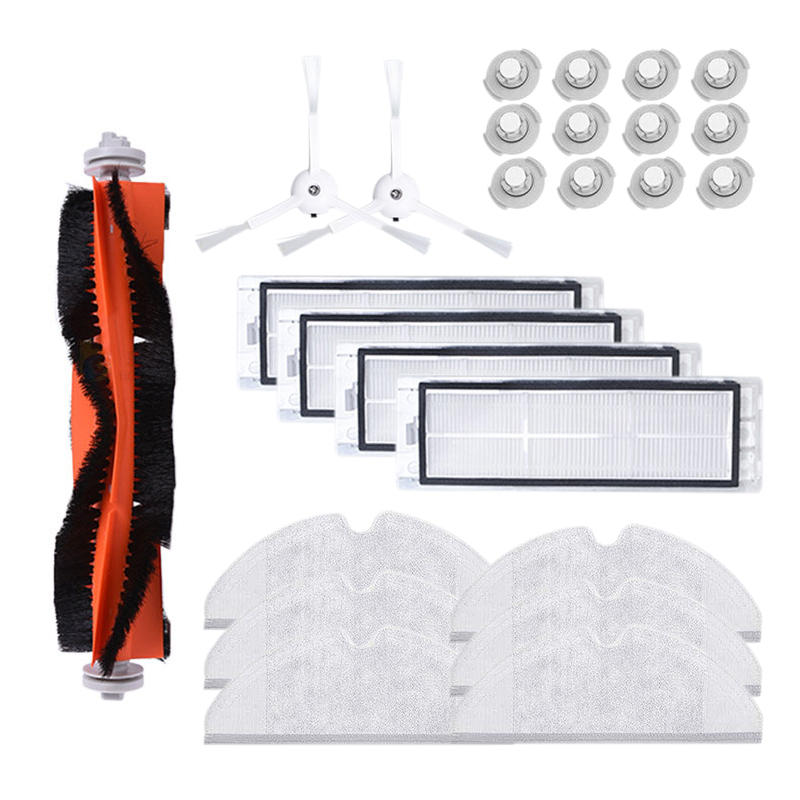 25PCS HEPA Filter Side Brush Mop Cloth Water Tank Filter Accessories Replacement ForXiaomi Roborock Robot Vacuum Clean