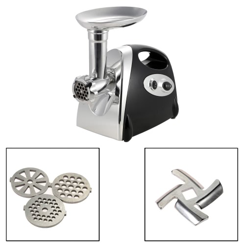 100-120V Brand New 300W Electric Meat Grinder Aluminium Alloy Household or Commercial Sausage Maker Meats Mincer Food Grinding Mincing   Machine