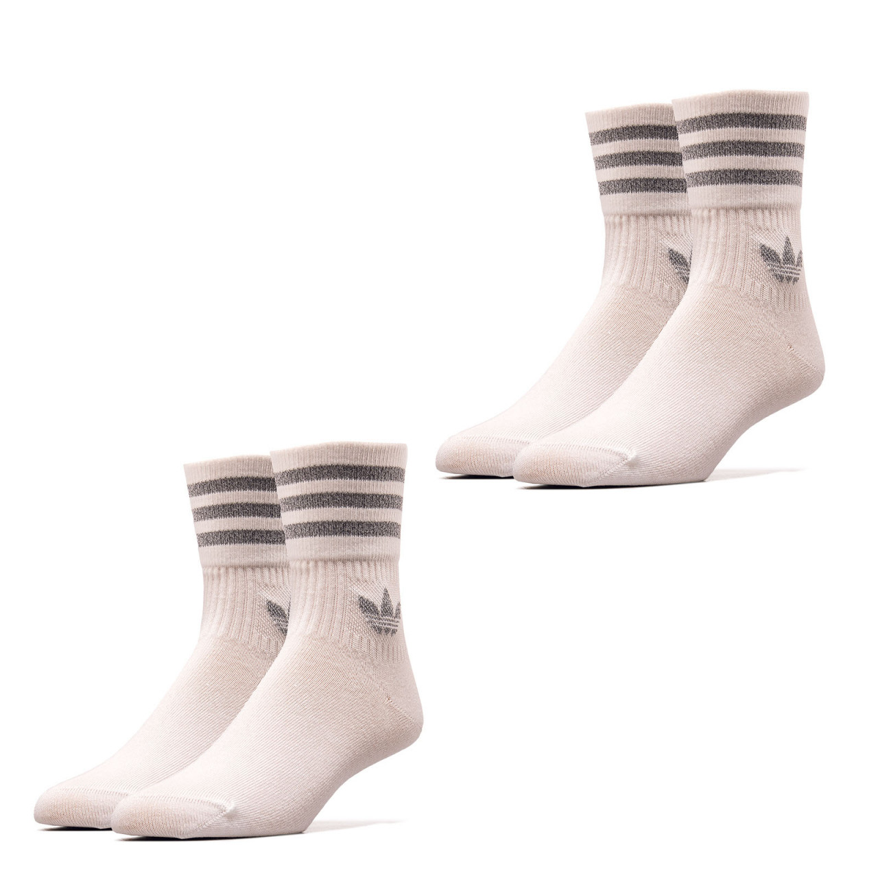Socken 2er Pack - Crew Socks - White Reflective Silver