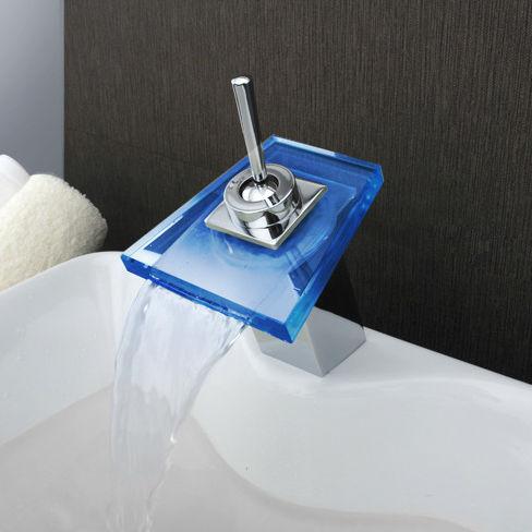 bathroom waterfall led faucet bathroom mixer tap deck mounted basin sink mixer tap waterfall brass basin faucet