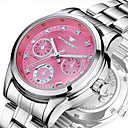 Women's Mechanical Watch Luxury Fashion Silver Stainless Steel Automatic self-winding White Blushing Pink Yellow Water Resistant / Waterproof Calendar / date / day 30 m 1 pc Analog