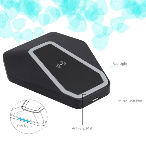 Qi-Certified Ultra Slim Wireless Charger Charging Pad