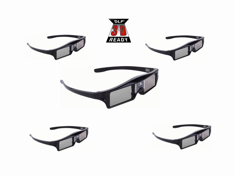 5pcs Active shutter 144Hz 3D Glasses For Acer/BenQ/Optoma/ViewSonic/Dell/LG/Vivitek/DLP Link Projector