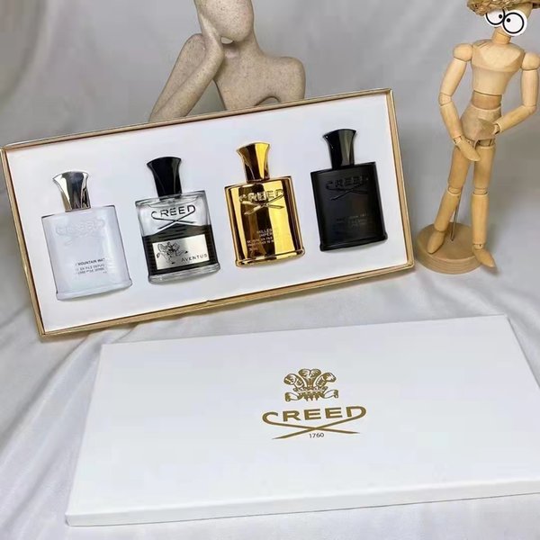 men's durable classic perfume Creed faith advanced four piece gift box
