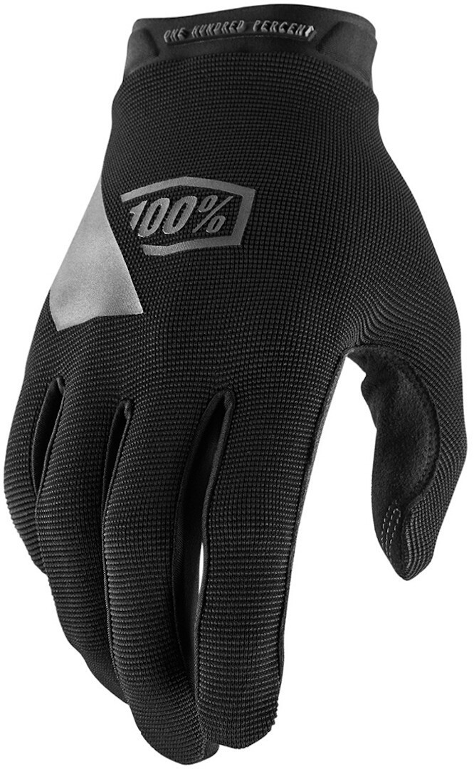 100% Ridecamp Bicycle Gloves, black, Size M, black, Size M