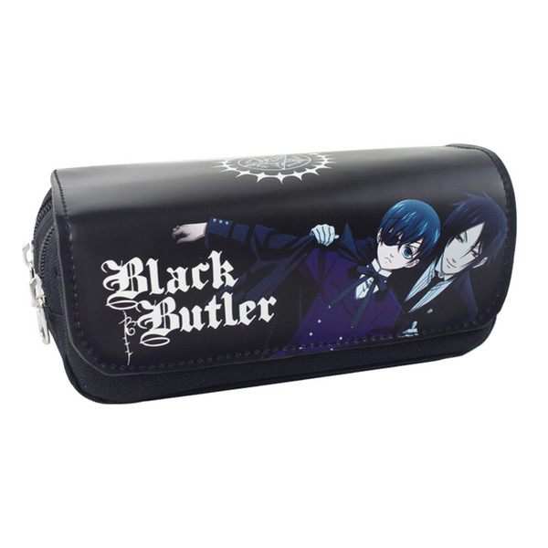 anime black butler cool cosmetic cases ciel phantomhive boy girl stationery bag sebastian michaelis gift money bag