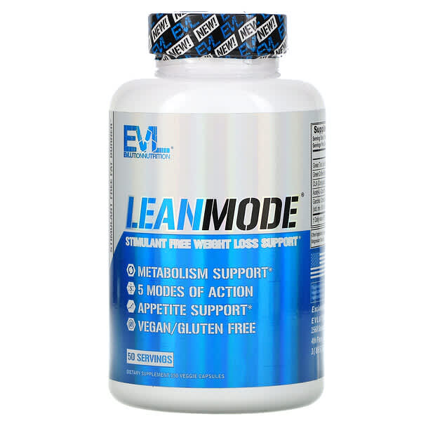 EVLution Nutrition, LeanMode, Stimulant Free Weight Loss Support, 150 Veggie Capsules