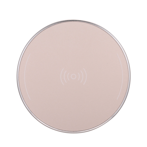 Portable Mini Wireless Charger Smart Chip Ultra Thin Charge Base Qi Wireless Charging Pad Round Shape for iPhone 8/8 Plus/X & Samsung Galaxy S8/S8+/Note 8 and Other Qi-enabled Smart Phones