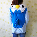 unisex forro polar azul chubby penguin hoodie kigurumi