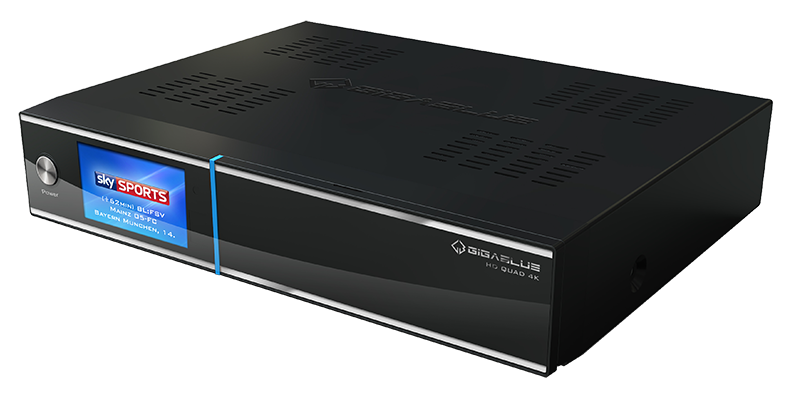 GigaBlue UHD Quad 4K Receiver 2x DVB-S2 FBC 1x DVB-C/T2 Tuner 5 TB HDD