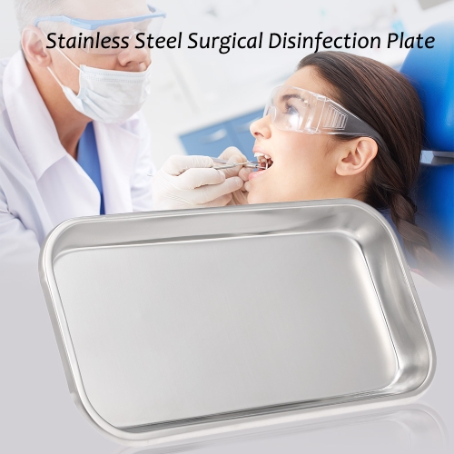 Stainless Steel Surgical Dental Instrument Bending Tray Disinfection Plate For Eyebrow Lip Tattoo Sterilization