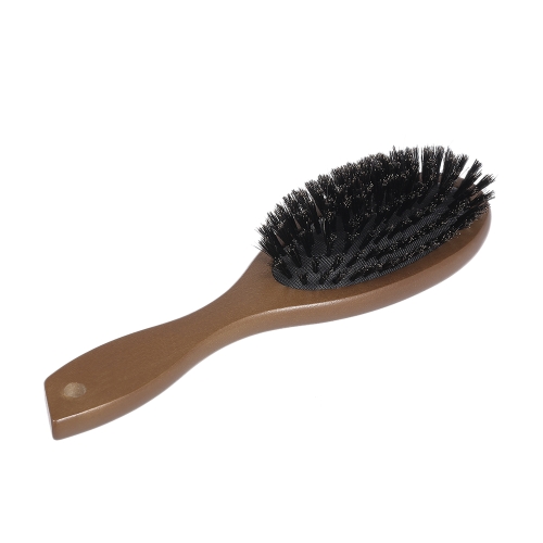 Cepillo de pelo antiestático Oval Masaje Peine Cepillo de extensión de pelo Cuero cabelludo Masaje Mango de madera