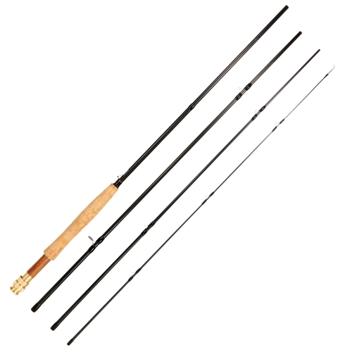 Lixada Portable 9 Feet 2.7M 4 Sections Detachable Carbon Fiber Fly Fishing Rod Pole Fishing Tackle