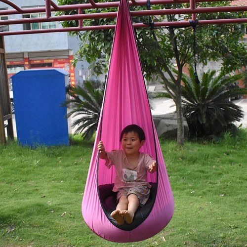 Chaise pour enfants Lit balançoire portatif en tissu de parachute