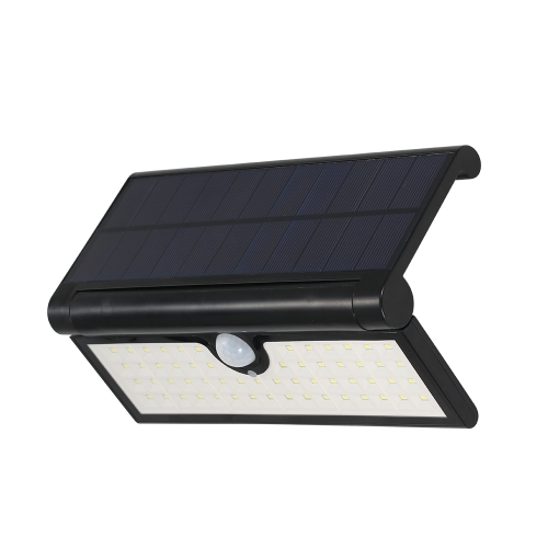 58LEDs Foldable Solar Powered Wall Lamp with PIR Motion Sensor