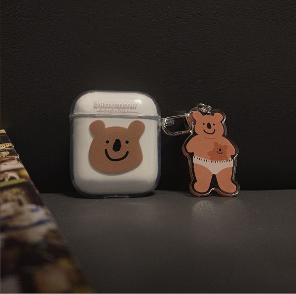 Cute Beautiful Cartoon bear Headphone Accessories For AirPod 3 case AirPods 1 2 3 soft Plating silicone Earphones Cover airpod 2 cases air pod pro 1 Set
