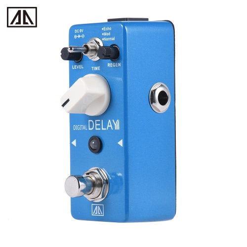 AROMA APE-5 Digital Delay Guitar Effect Pedal 3 Modes Dealy Effects Aluminum Alloy Body True Bypass