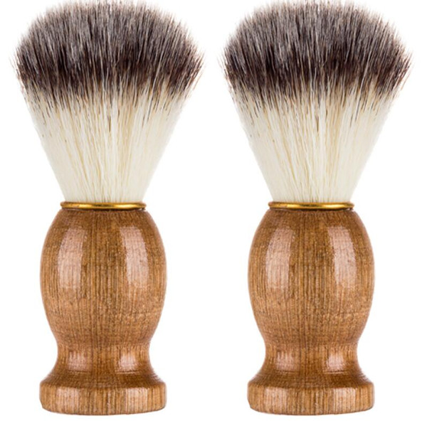Men Beard Brush synthetic bristl Men's Shaving Brush Barber Salon Men Facial Beard Cleaning Tool Make up Brushes