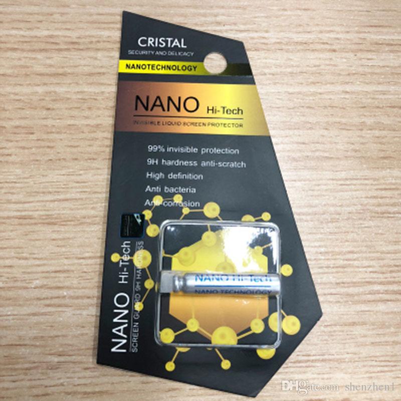 1ML Liquid Nano Technology Screen Protector 3D Curved Edge Anti Scratch Tempered Glass Film For Phone X Plus Samsung S8 Plus SSC065
