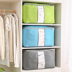 Quilt Storage Bag Moisture  Dust Proof Closet Organizer Non-Woven Blanket Pillow Storage Large Mobile Clothe Visible Bag Lightinthebox